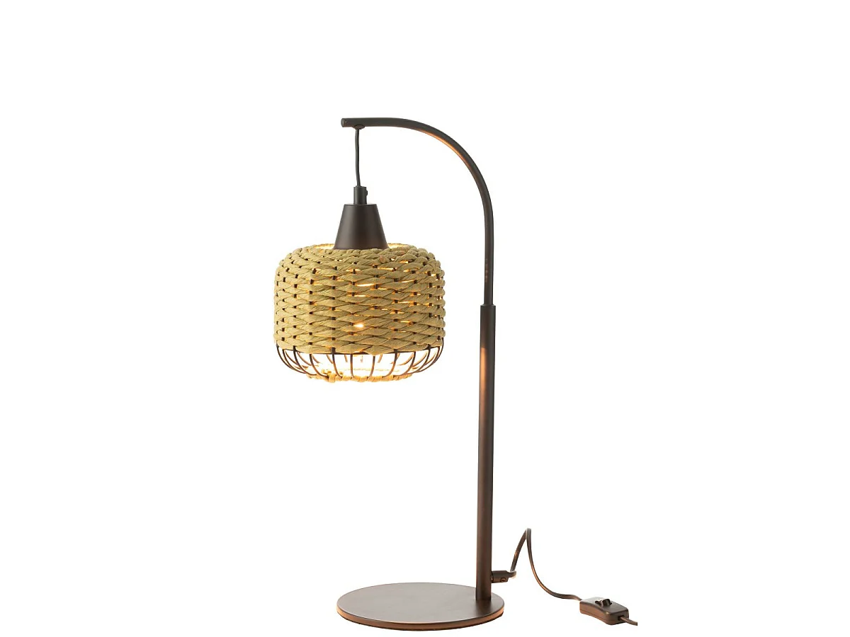 Lampe à Poser Lanterne en Métal "Eldon" 52cm Vert