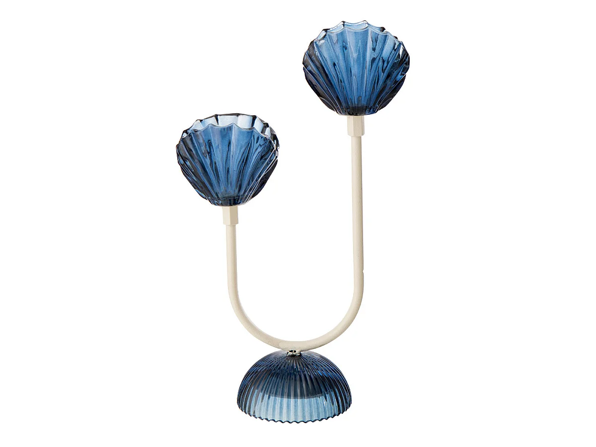 Lampe à Poser à LED "Shell" 32cm Bleu