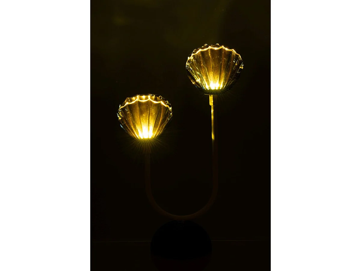 Lampe à Poser à LED "Shell" 32cm Bleu