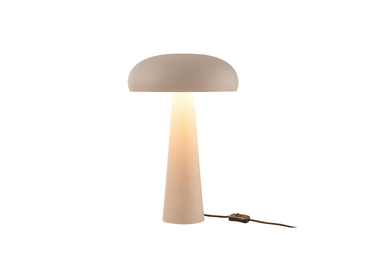 Lampe à Poser en Métal "Merle" 43cm Grège