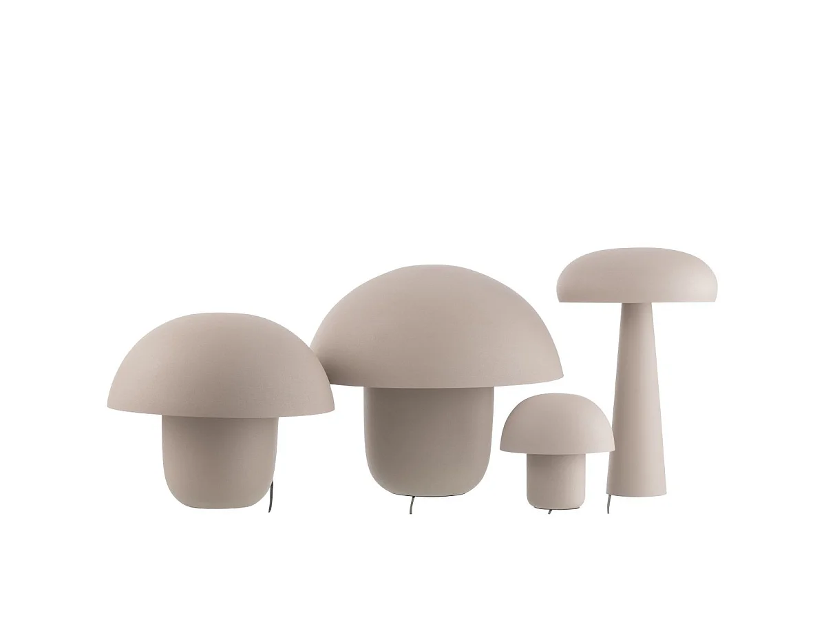 Lampe à Poser en Métal "Merle" 43cm Grège