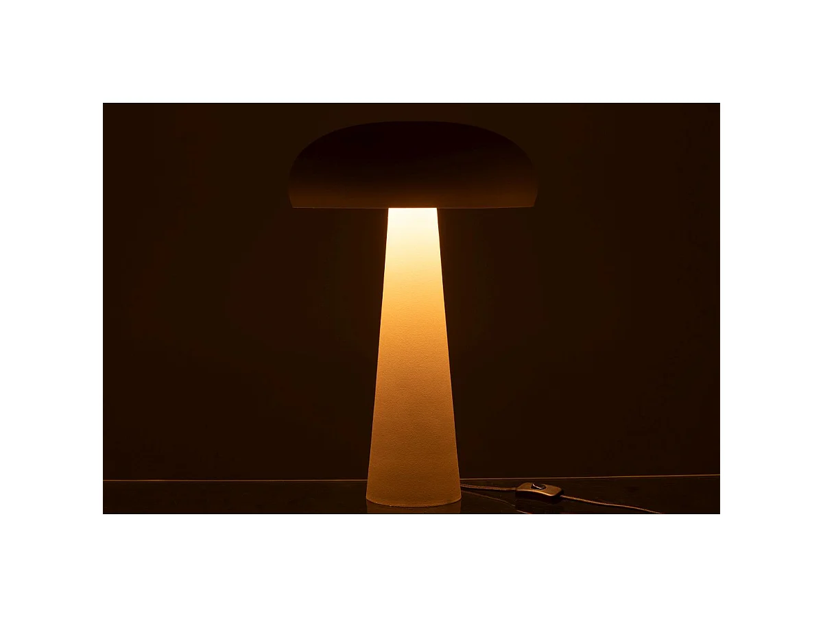 Lampe à Poser en Métal "Merle" 43cm Grège