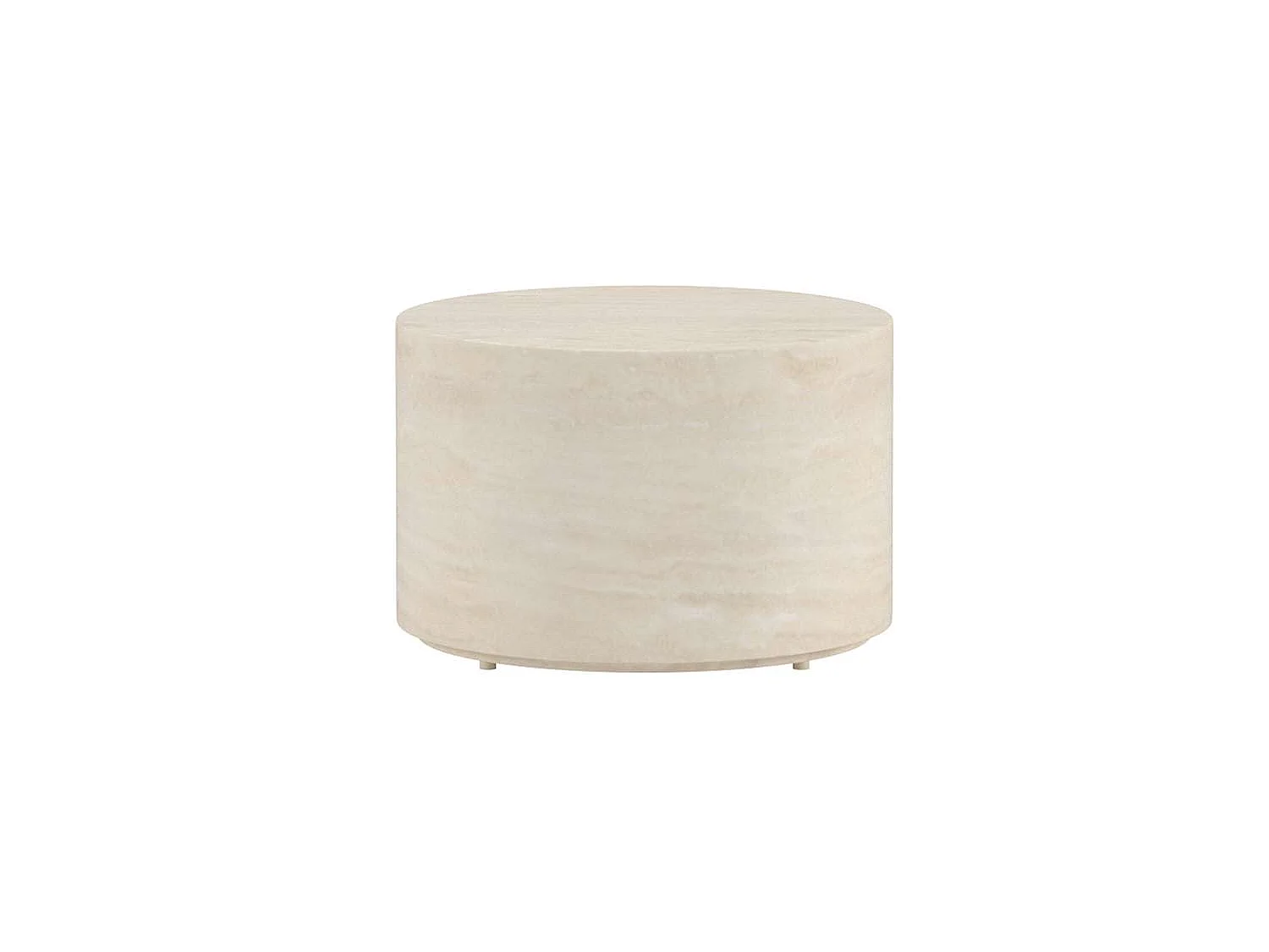 Lissabon Gartentisch Couchtisch Ø60cm beige.