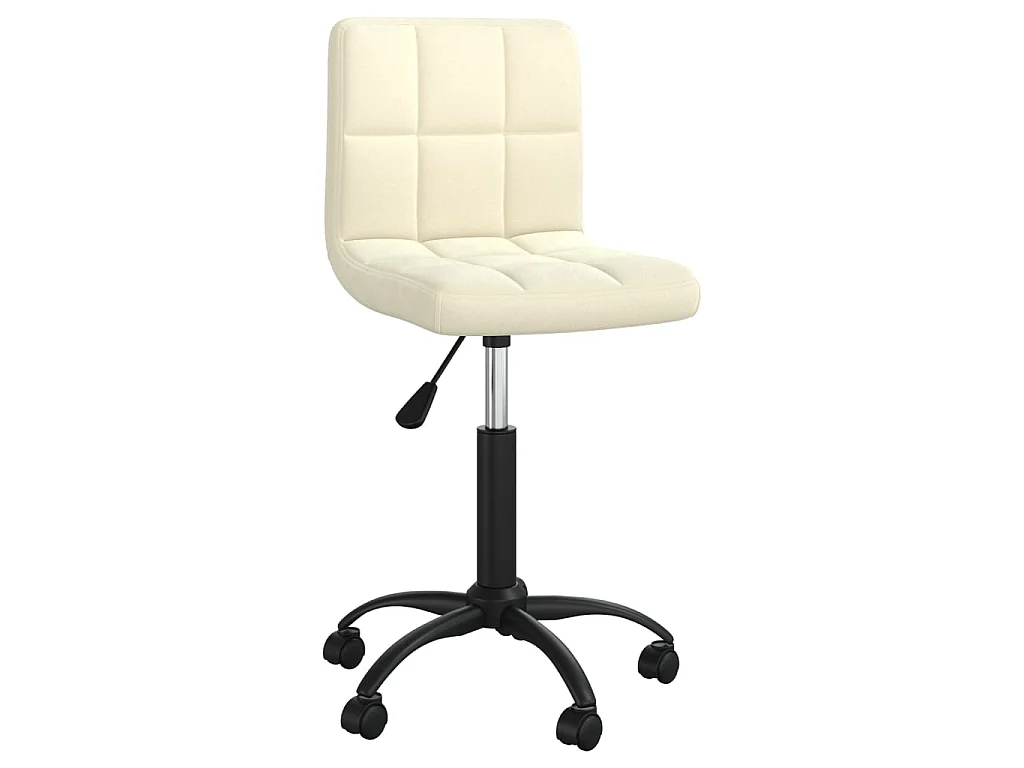 Chaise pivotante de salle à manger Crème Velours