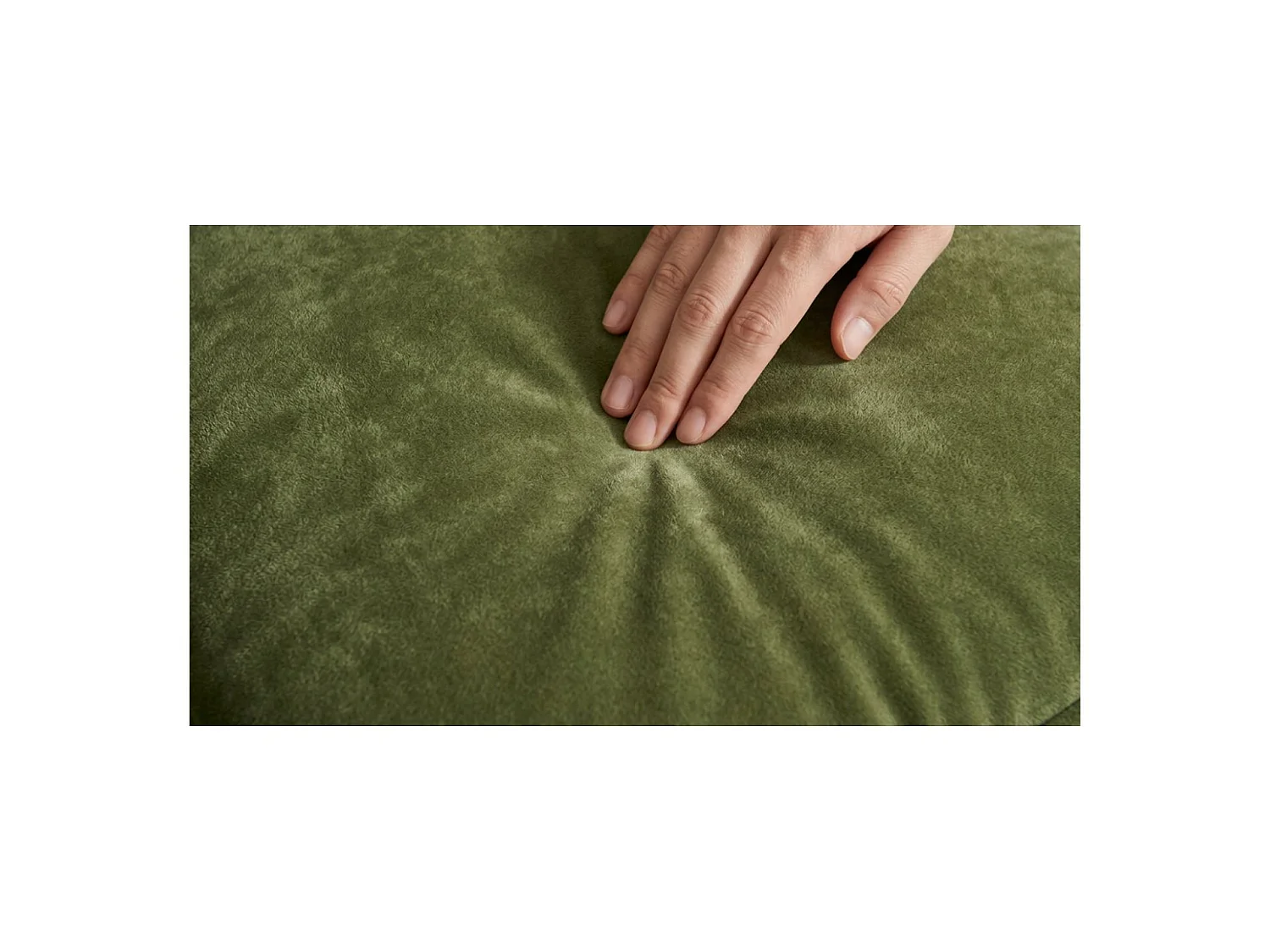 Nube 2-zitsbank + twee sierkussens, groen