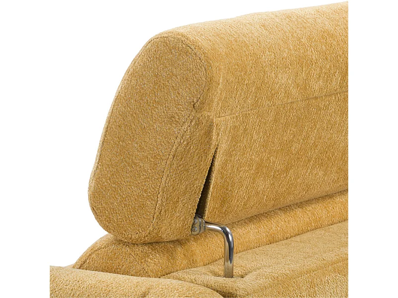 Canapé 3 places Calma + deux coussins décoratifs, vert foncé