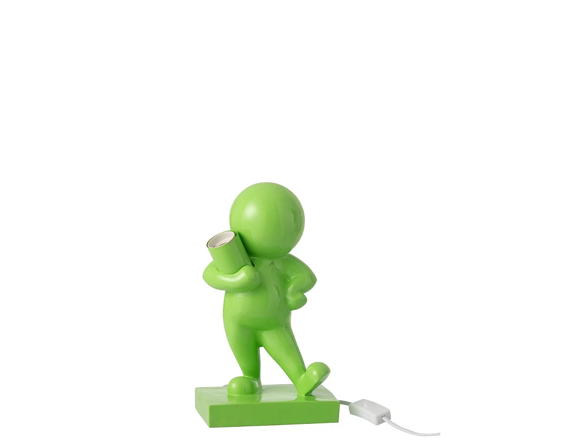 Lampe à Poser en Résine "Marcel" 30cm Vert