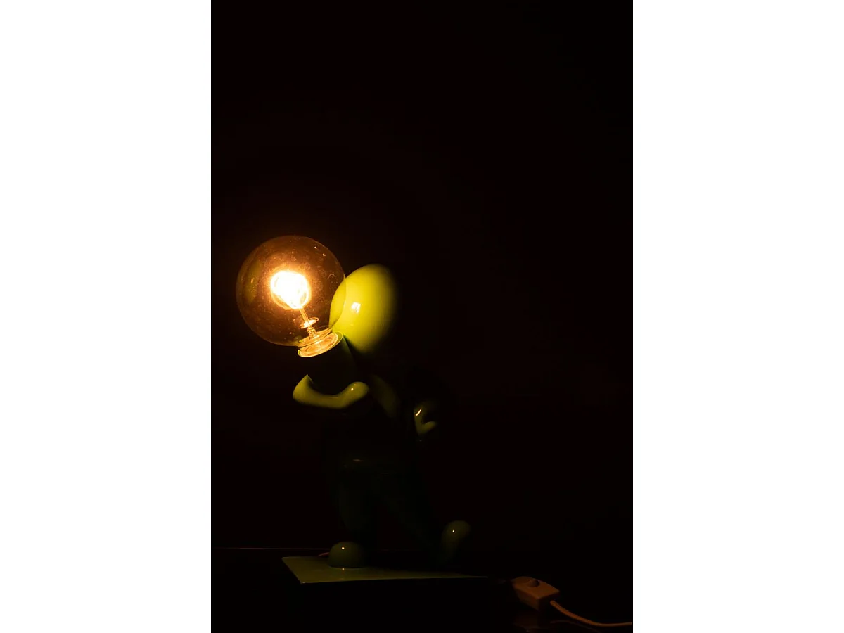 Lampe à Poser en Résine "Marcel" 30cm Vert