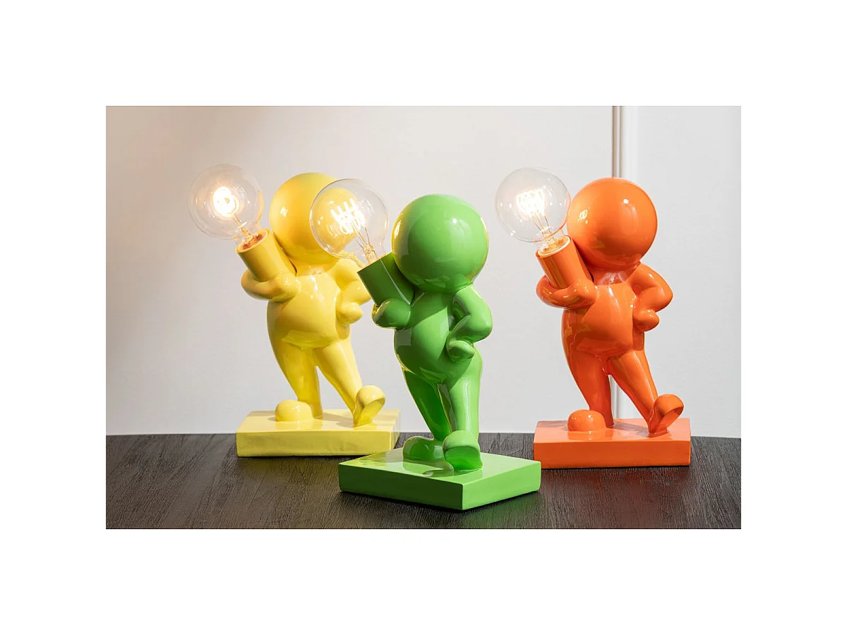 Lampe à Poser en Résine "Marcel" 30cm Vert