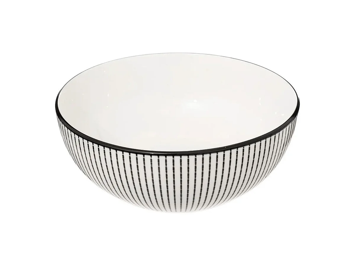 Saladier Porcelaine "Lunis" 22cm Noir