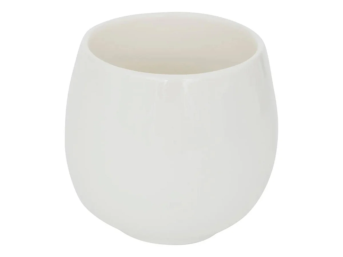 Lot de 6 Tasses à Café en Porcelaine "Nora" 9cl Blanc