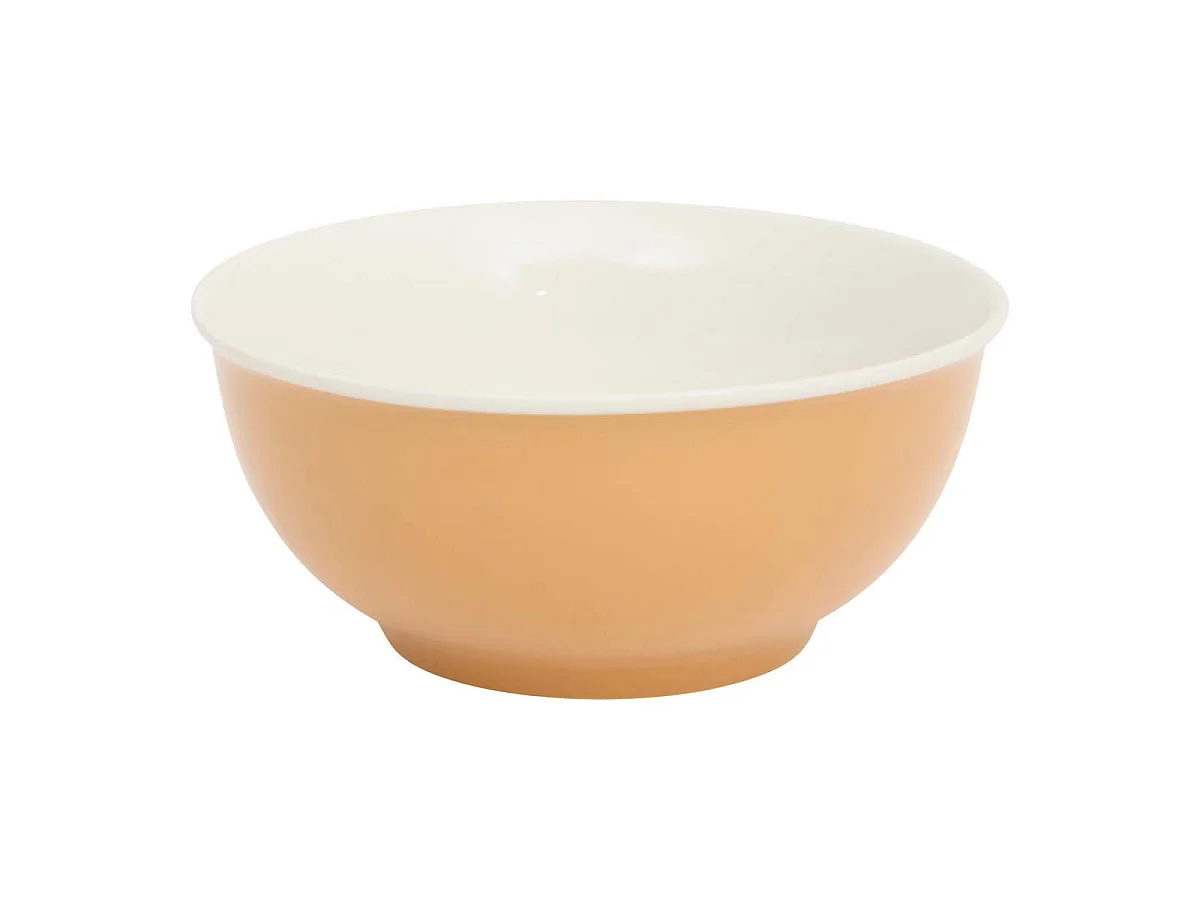 Lot de 6 Bols en Porcelaine "Nature" 52cl Ocre
