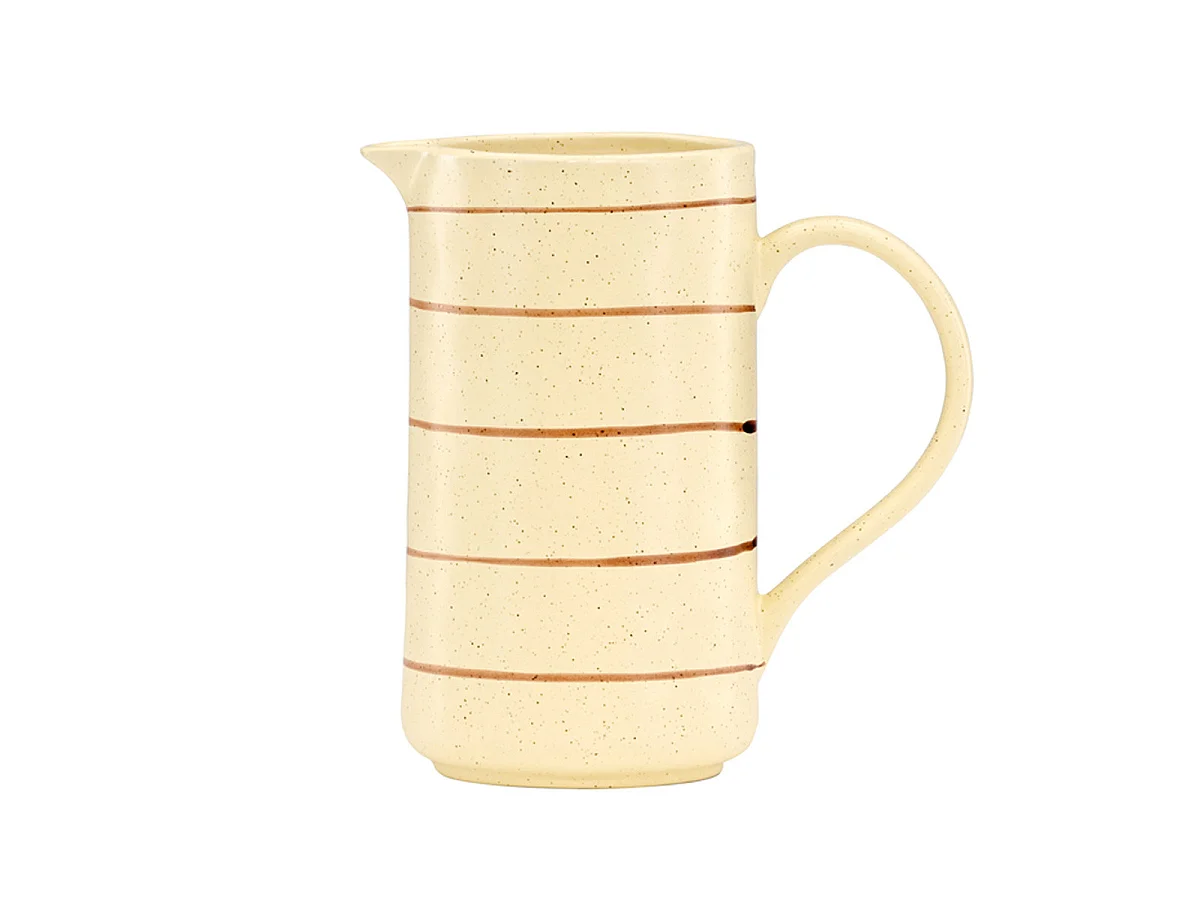 Pichet Moucheté en Porcelaine "Kutie" 22cm Beige