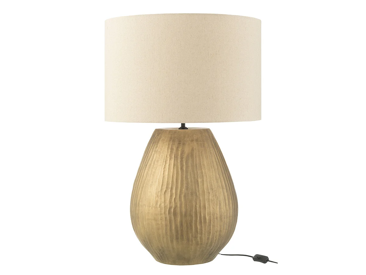Lampe à Poser en Argile "Nebu" 85cm Or