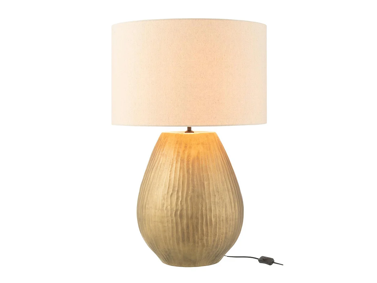 Lampe à Poser en Argile "Nebu" 85cm Or