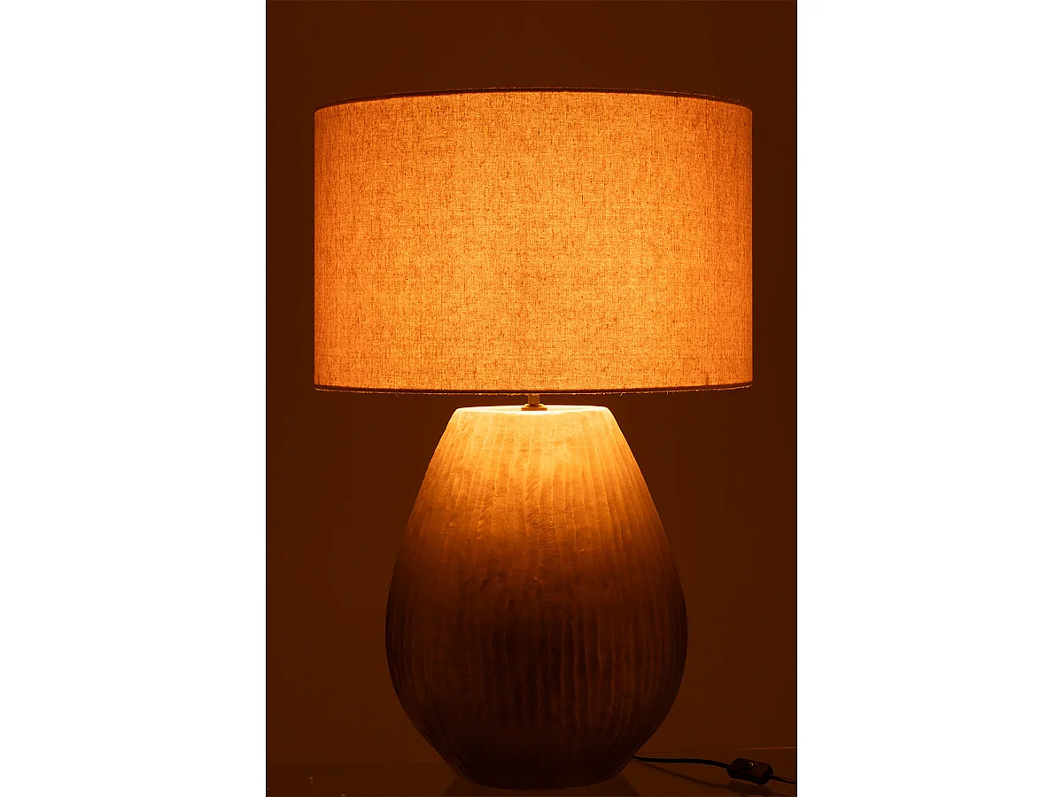 Lampe à Poser en Argile "Nebu" 85cm Or