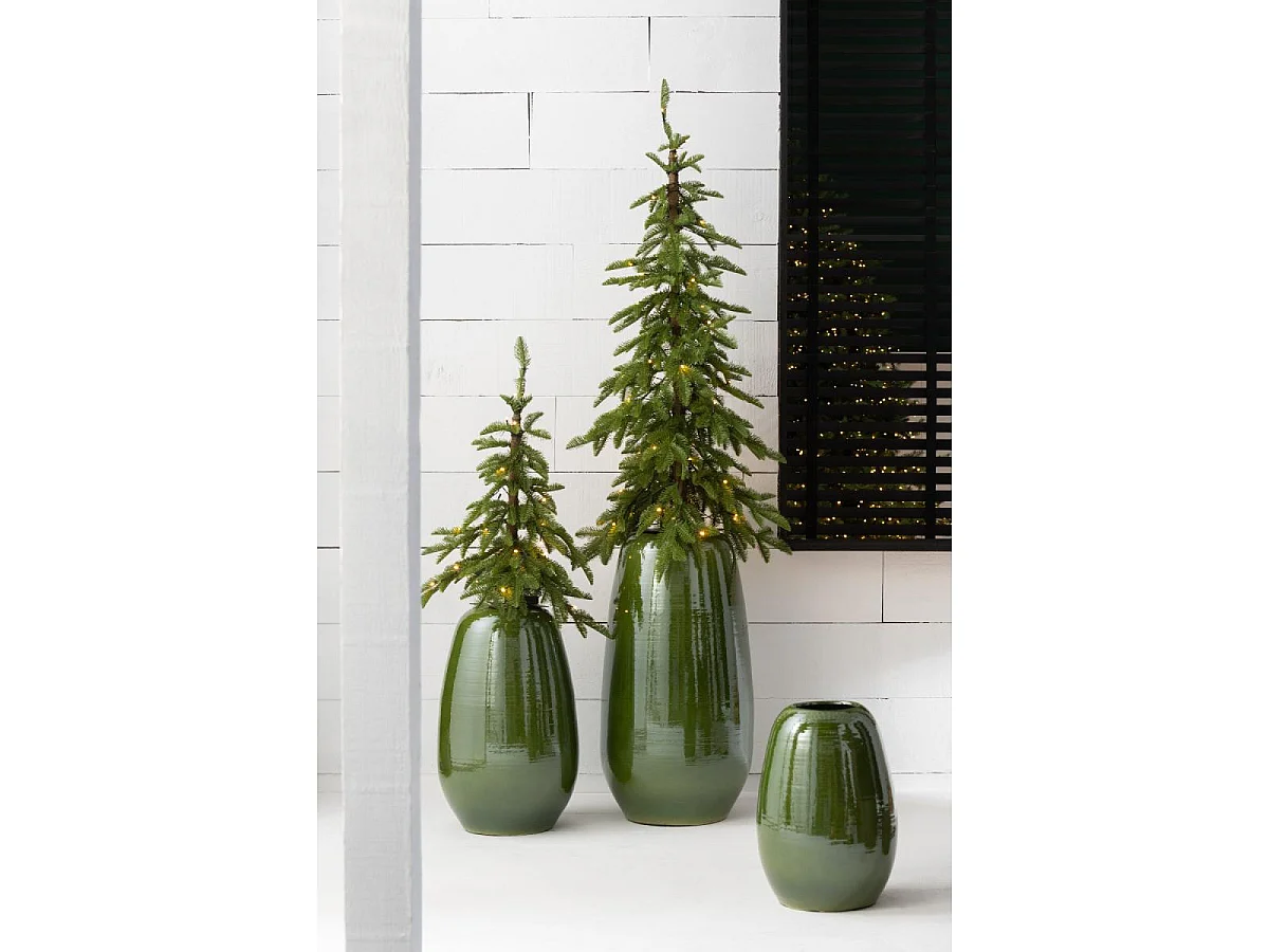 Vase Design en Porcelaine "Lola" 30cm Vert