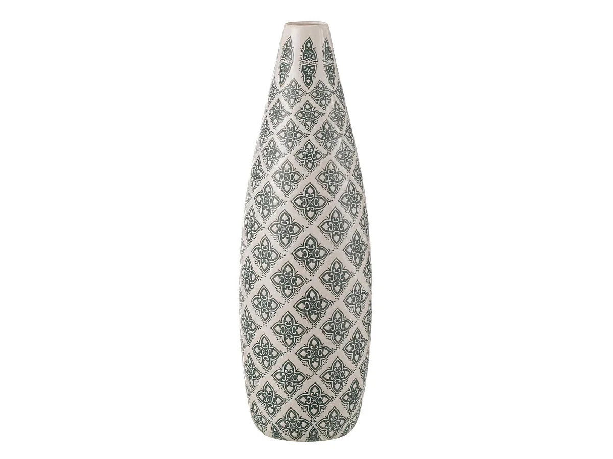 Vase en Porcelaine "Kousa" 53cm Bleu & Blanc