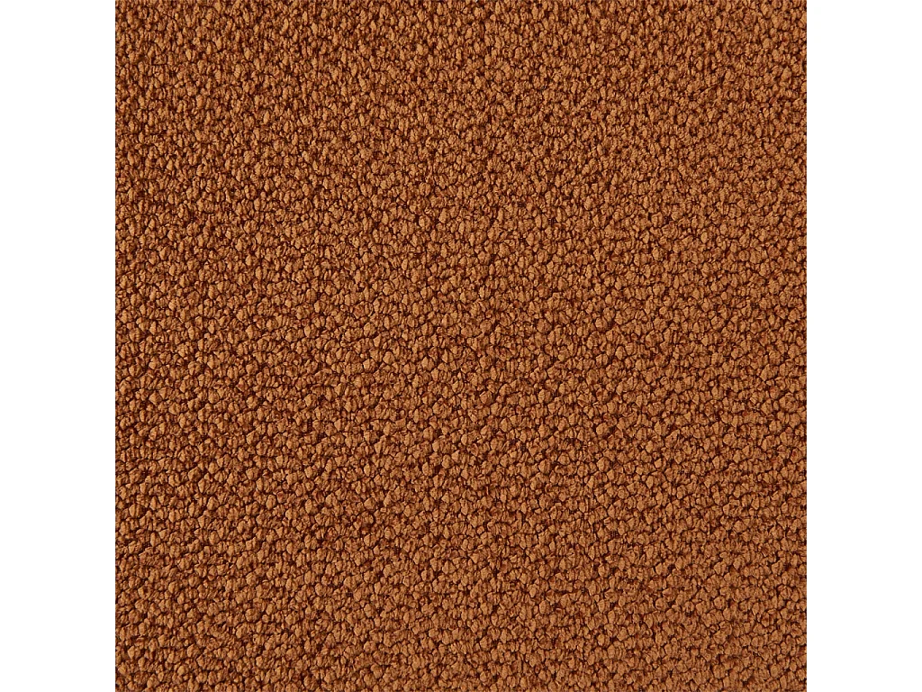 Canapé virgule organique 3 places tissu chenille terracotta - Curv