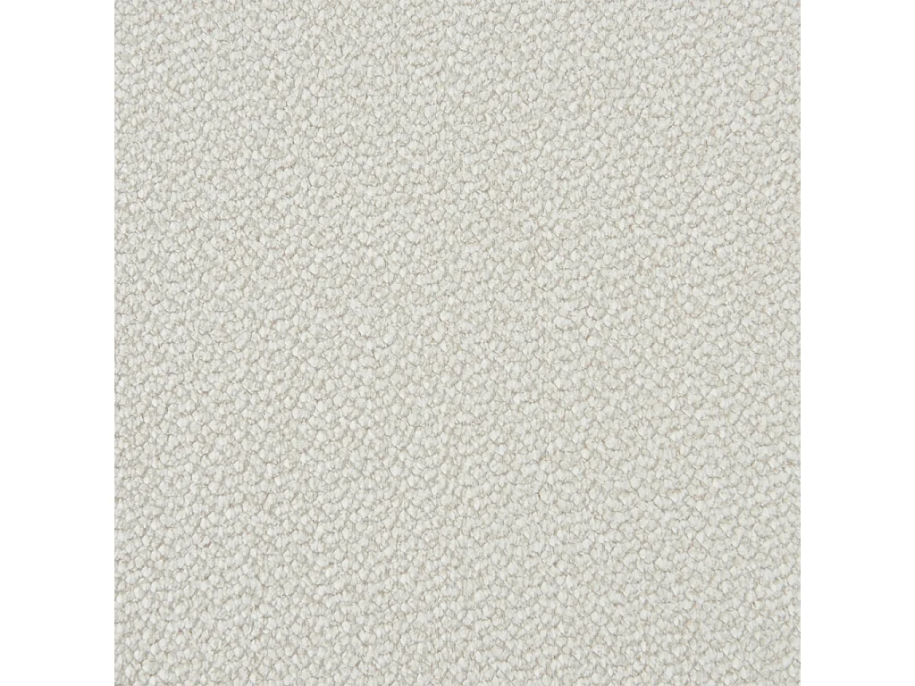Canapé virgule organique 3 places tissu chenille blanc - Curv