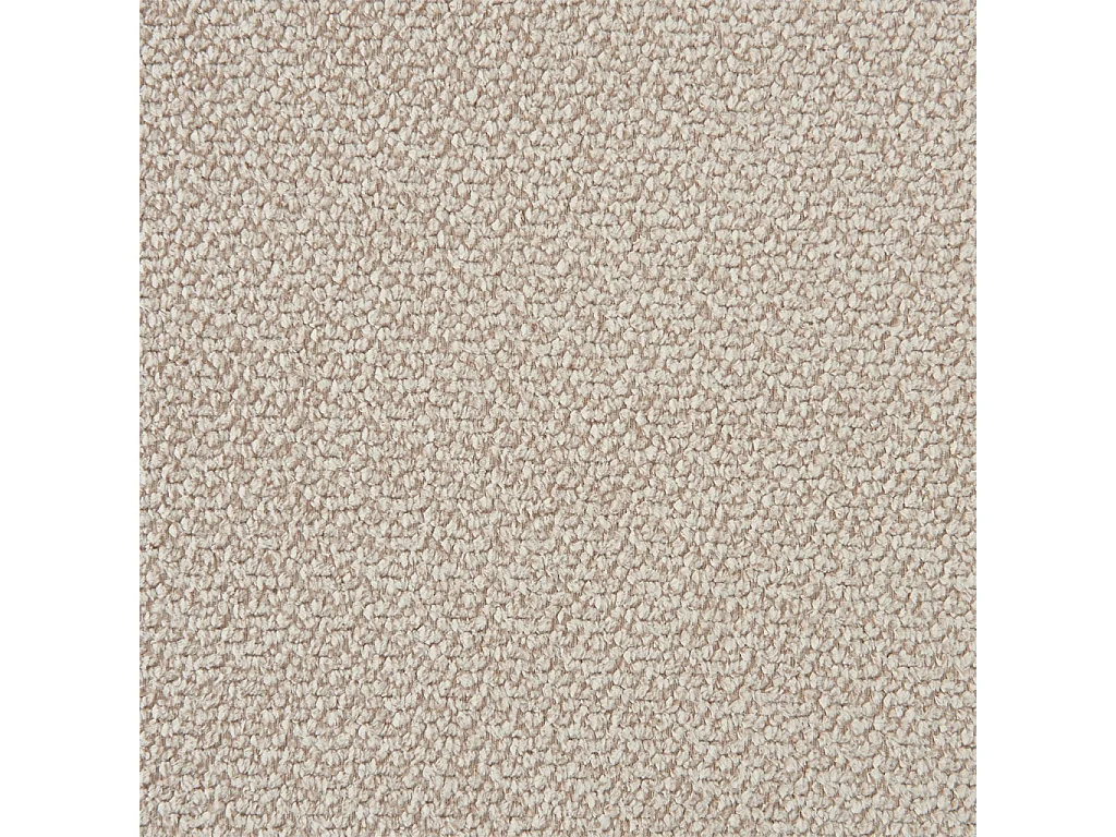 Canapé virgule organique 3 places tissu chenille beige - Curv