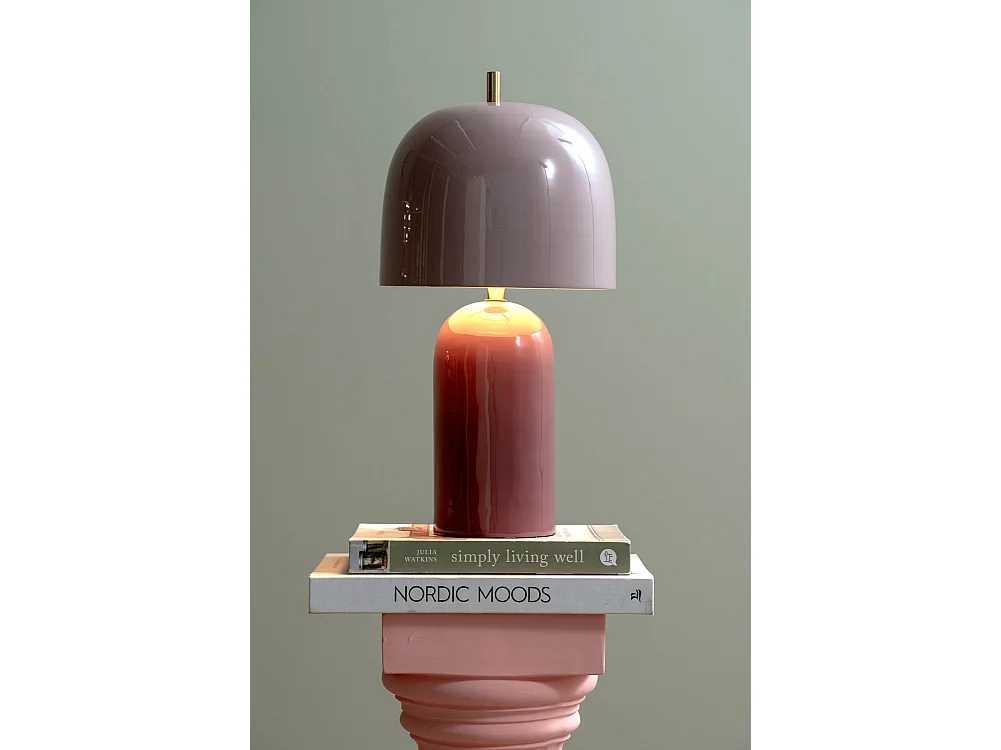 Leitmotiv - Tafellamp Rico - Dark mauve & soft lavender