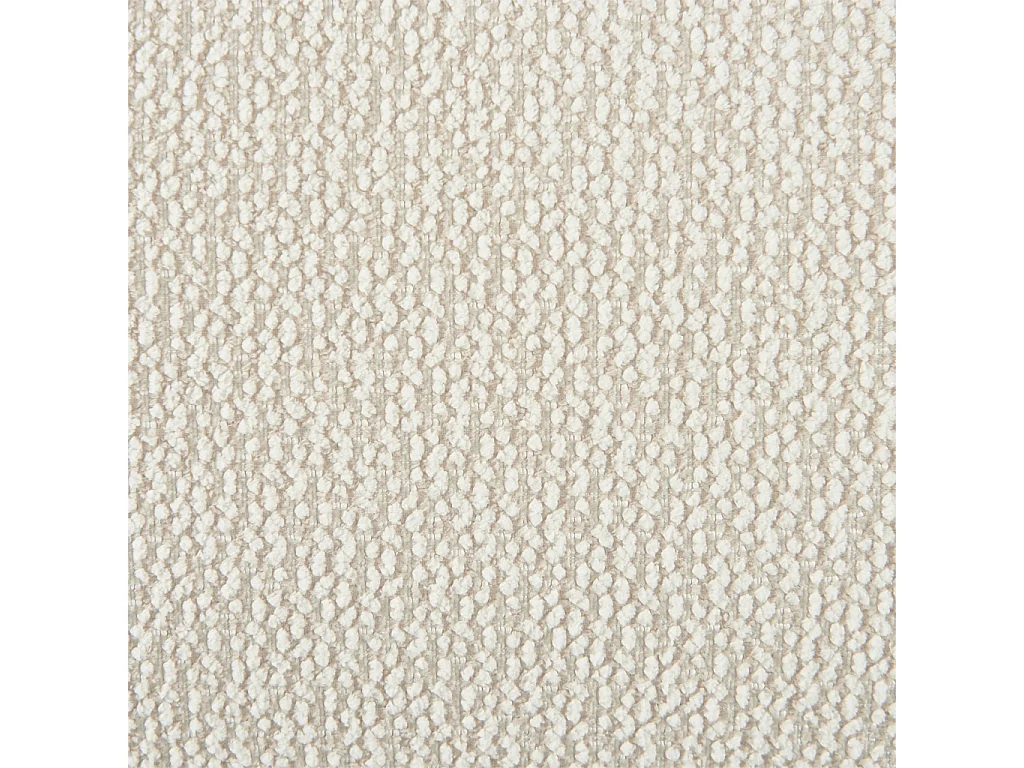 Sillón envasado al vacío de tela chenilla crema