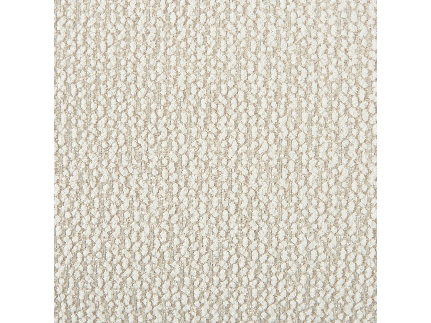 Sillón envasado al vacío de tela chenilla crema