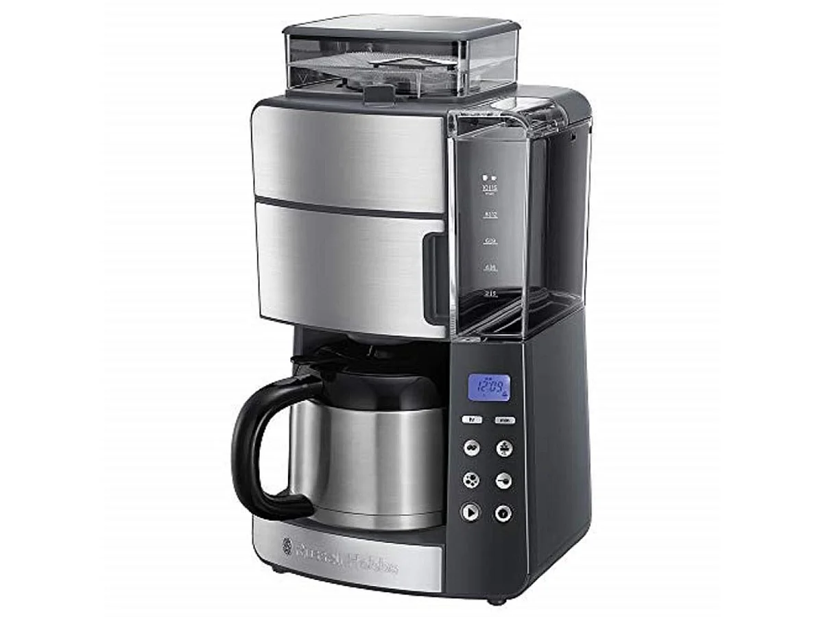 Máquina de Café Moído e de Preparo Russell Hobbs Prateado Cinzento 25620-56 - Cafeteira Digital de Qualidade Premium