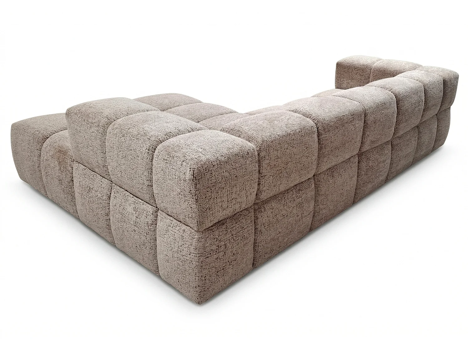 RUBI – canapé d’angle convertible gauche 288x182 cm, BELLO 10 beige
