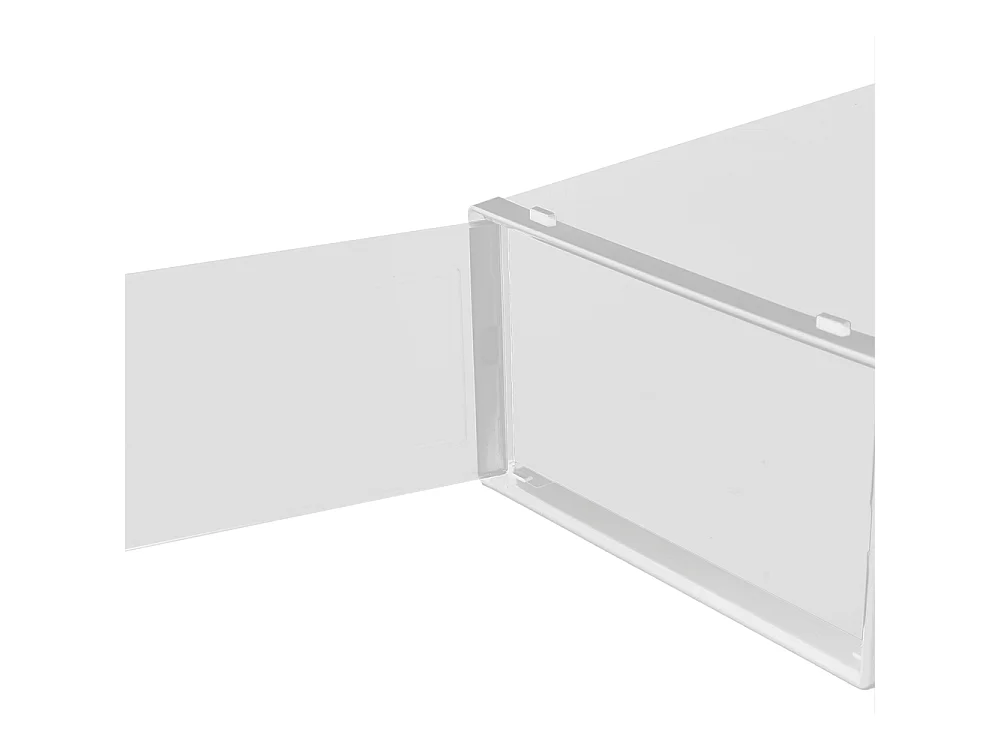 12 Pack White Transparent Stackable Shoe Storage Boxes