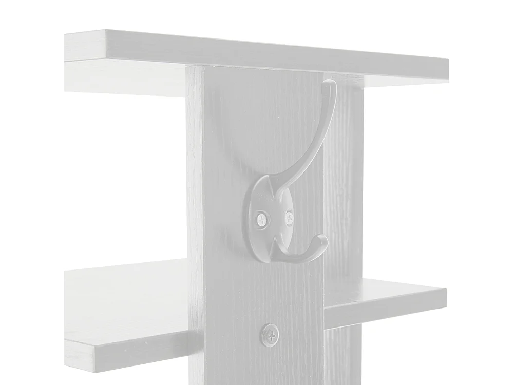 10-Tier Space Saving Freestanding Shoe Rack White