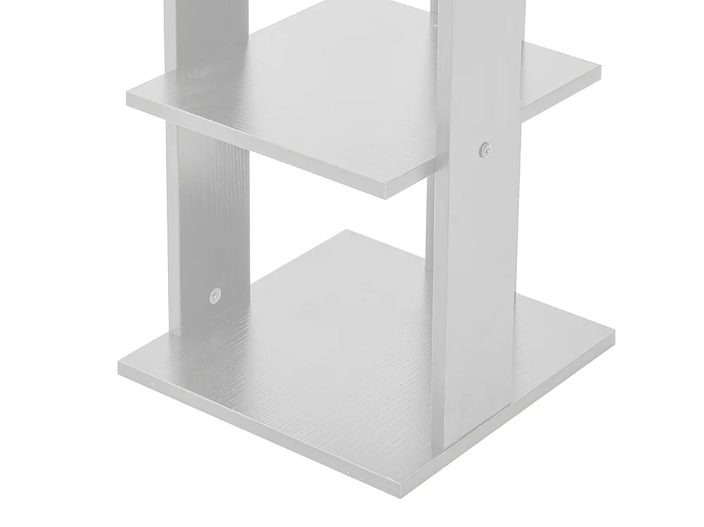 10-Tier Space Saving Freestanding Shoe Rack White