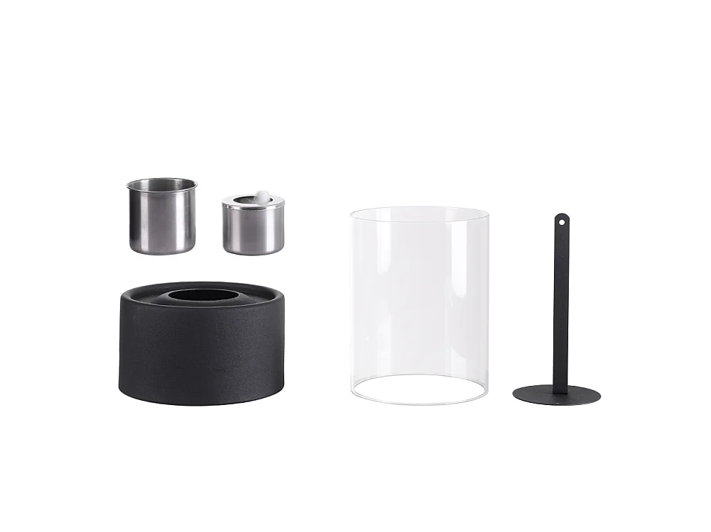 Desktop Ethanol Fireplace with Glass Flame Guard