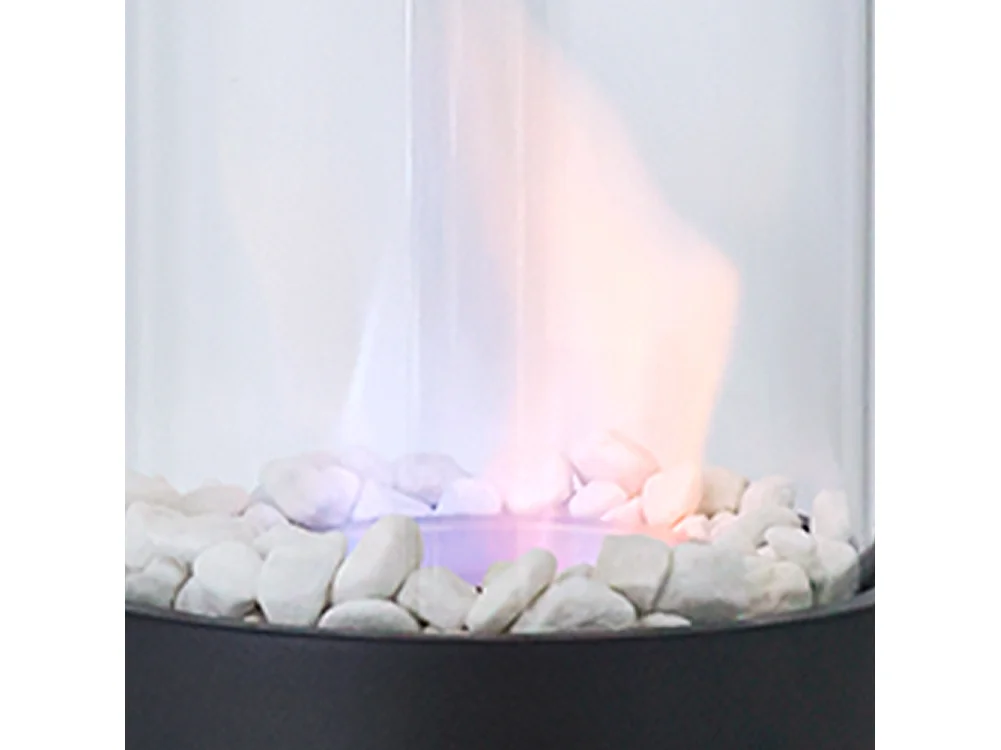 Desktop Ethanol Fireplace with Glass Flame Guard