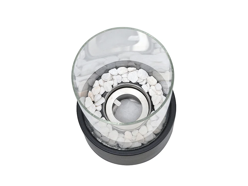 Desktop Ethanol Fireplace with Glass Flame Guard