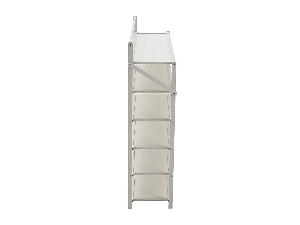 6-Tier Foldable Bamboo Shoe Rack Freestanding White