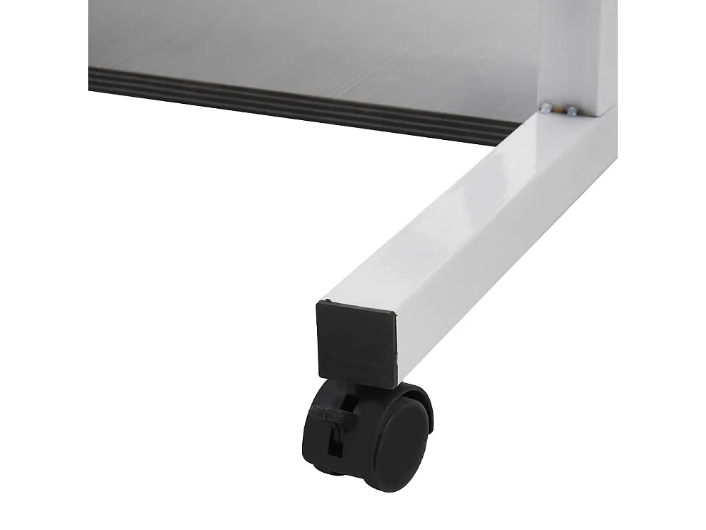 Height Adjustable Mobile Overbed Table - Black
