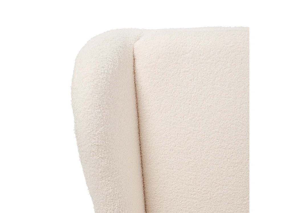 White Lambswool Rocking Chair