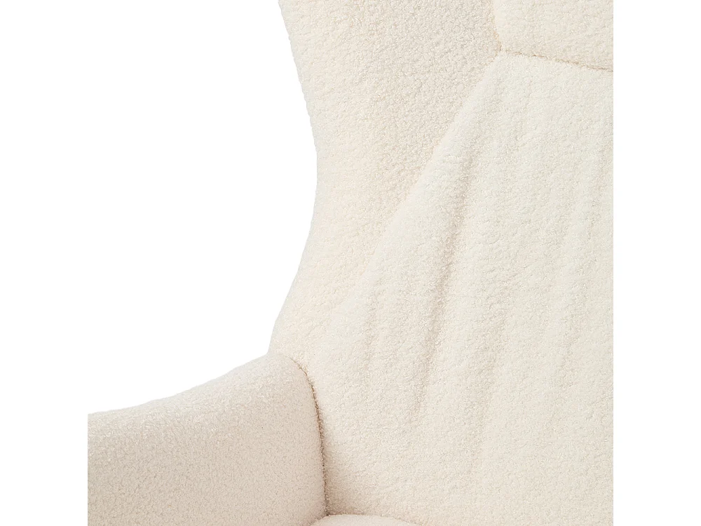 White Lambswool Rocking Chair