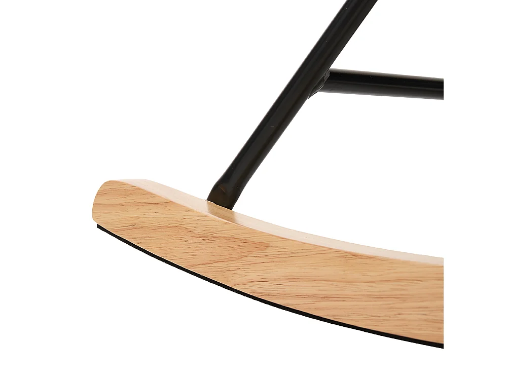 White Lambswool Rocking Chair