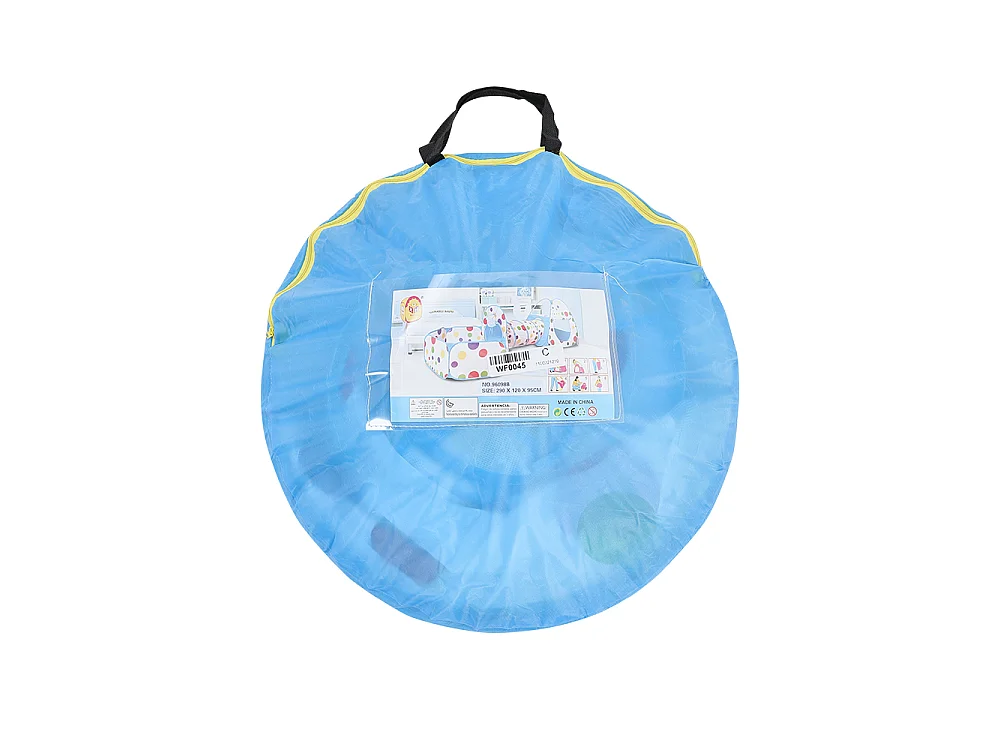 3-in-1 Foldable Kids Play Tent with Tunnel & Ball Pit - Polka Dot