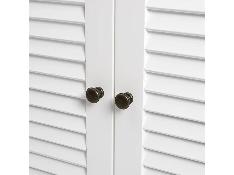 White Under Sink Bathroom Cabinet 2 Door Storage
