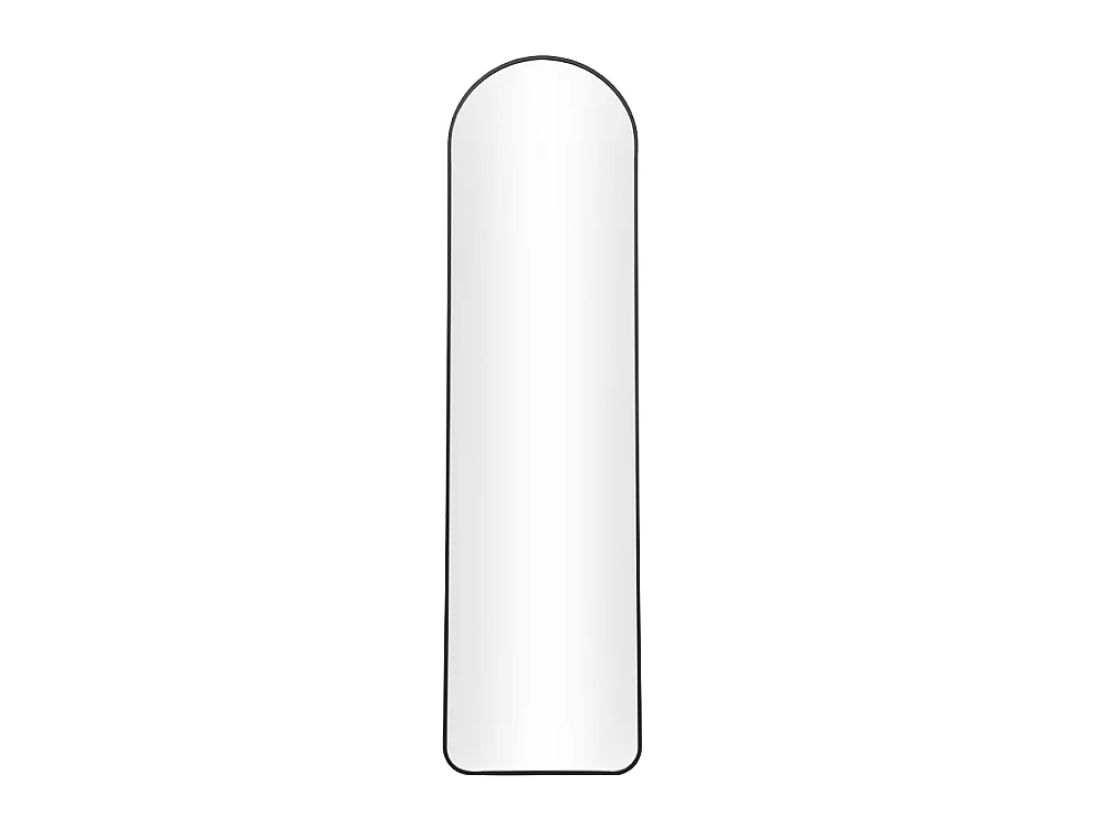 50 x 150cm Black Arched Full Length Floor Mirror Wall Mounted or Freestanding