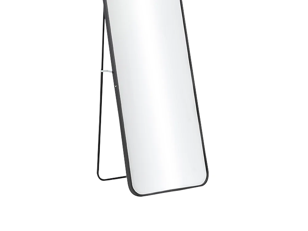 50 x 150cm Black Arched Full Length Floor Mirror Wall Mounted or Freestanding
