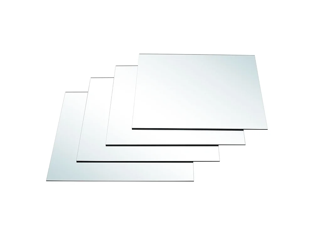 4-Pack Acrylic Wall Mirror Tiles 30 x 30cm