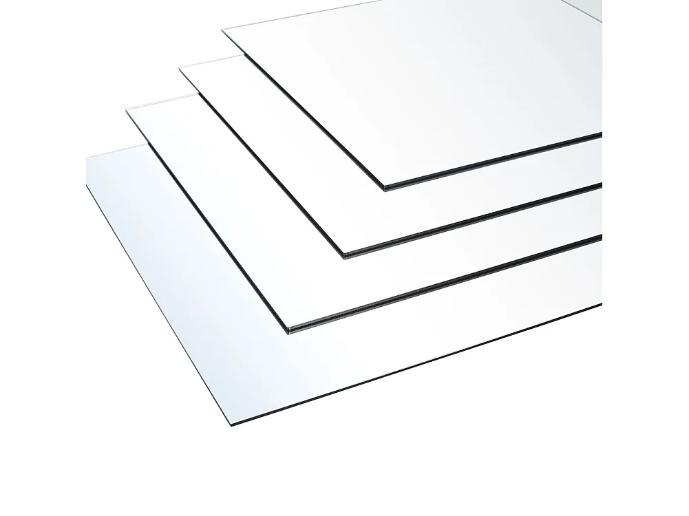 4-Pack Acrylic Wall Mirror Tiles 30 x 30cm