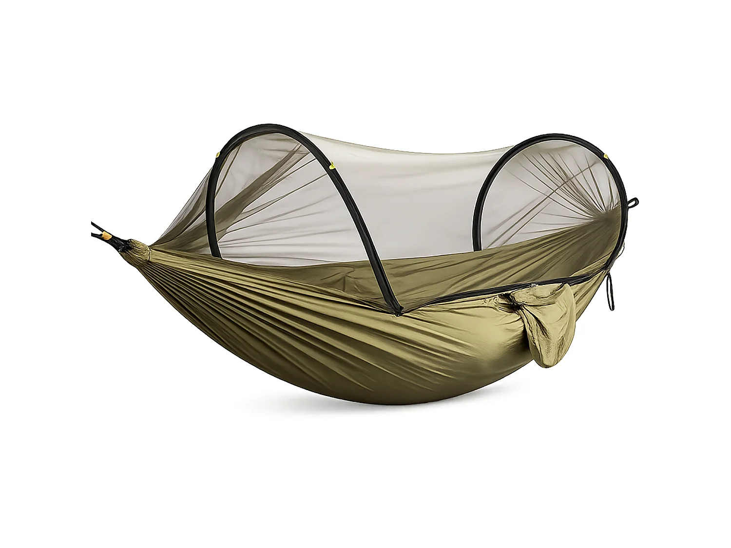 Amaca Outdoor Con Zanzariera Integrata E Sistema 3 In 1 In Nylon Resistente Per Campeggio Spiaggia Trekking Escursionismo 270 x 140 Cm Verde Militare