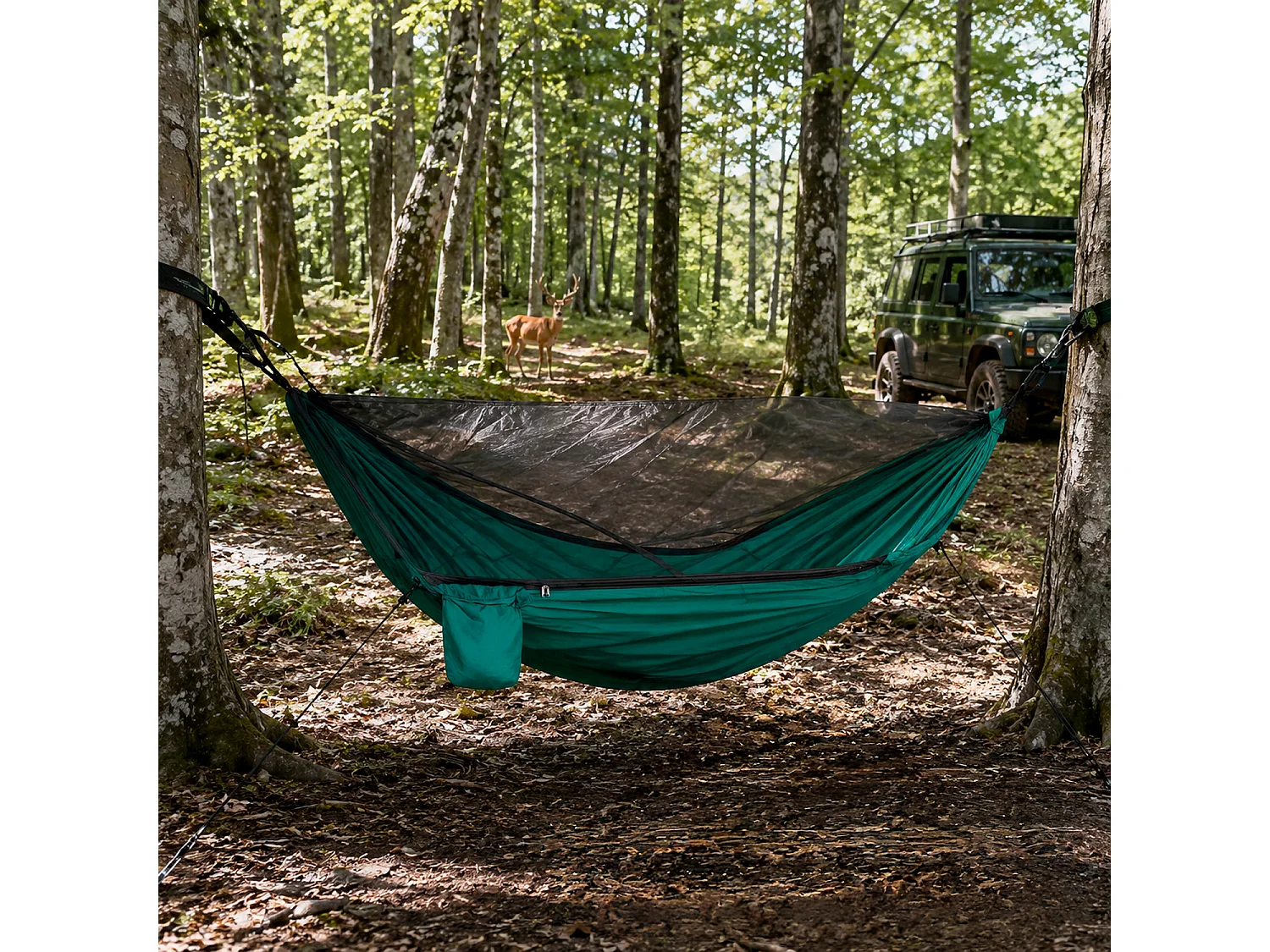 Amaca Da Giardino E Campeggio Con Zanzariera In Nylon Traspirante Per Escursionismo Backpacking Relax All Aperto Supporto 300 Kg 290 x 140 Cm Verde