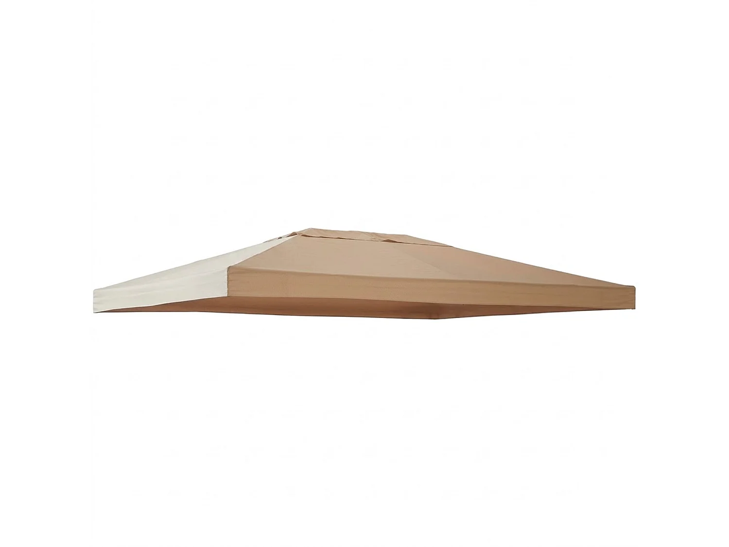 Telo Per Giardino Terrazza Veranda Ricambio Gazebo 3x4 Metri Impermeabile In Poliestere PVC Con Protezione UV Velcro Rinforzato Outdoor 300 X 400 Cm Beige